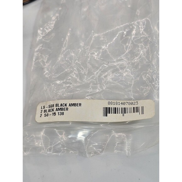 Levi's Eyeglasses LS-568 Black Amber Designer Demo Lens Black 50-15-138 NEW - Picture 13 of 13